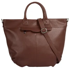 Samantha look Henkeltasche Leder Brown