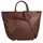 Samantha look Henkeltasche Leder Brown