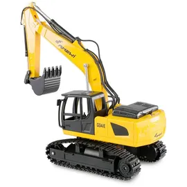 AMEWI RC-Auto 2-in-1 Tieflader/Bagger-Set G836E/G041E 6CH RTR gelb (22673)