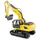 AMEWI RC-Auto 2-in-1 Tieflader/Bagger-Set G836E/G041E 6CH RTR gelb (22673)