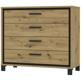 Forte Trondheim 104,7 x 81,3 x 41,5 cm Artisan Eiche / Schwarzeiche