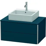 Duravit XSquare Waschtisch-Unterschrank XS491009898 80x40x54,8cm, 2 Schubkästen, Nachtblau seidenmatt
