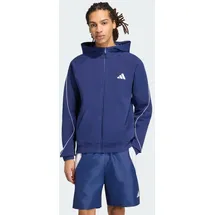 adidas STADIUM SMALL LOGO FULL-ZIP HOODIE - Dark Blue