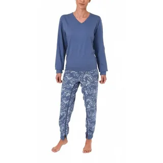 NORMANN CARE Pflegeoverall Langarm Blau XL