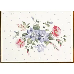 GreenGate Geschenk-Karten mit Umschlag Asta White, 12 Stück, 8,5 x 12 cm