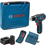 Bosch Professional Akku-Bohrschrauber GSR 12V-15 mit 2 Akkus & Zubehör im Koffer