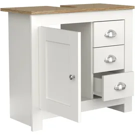 VCM Waschbeckenunterschrank 1 Auszug 65 x 0 x 30 cm Weiß