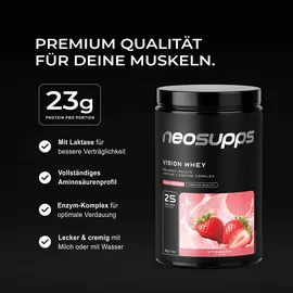 Neosupps Whey Protein Erdbeere Pulver 750 g