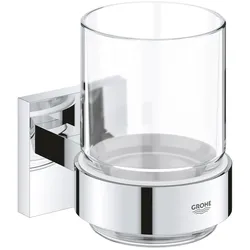 GROHE Start Cube Glas mit Halter, Accessoires, chrom