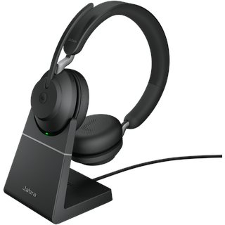 JABRA Evolve2 65 USB-A UC Stereo schwarz mit Ladestation