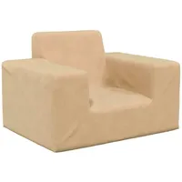 vidaXL Kindersofa Creme Weich Plüsch