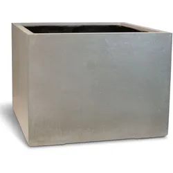 Roccastone würfelförmiger Betonpflanzkübel 80 x 60 cm natur beton