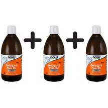NOW Foods Omega-3 Fischöl Öl 500 ml