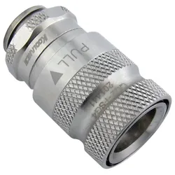 Koolance QD2 Female Quick Disconnect No-Spill Coupling, Male Threaded G 1/4 BSPP