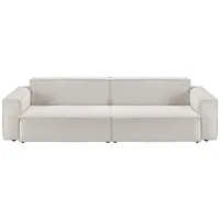 KAWOLA Sofa SAMU Feincord silber