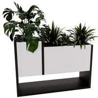 Raumhirsch furniture Blumenkasten, Weiß, 23x45x65 cm, Gartenzubehör, Blumentöpfe