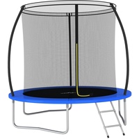 vidaXL Trampolin Set 244 cm inkl. Sicherheitsnetz blau