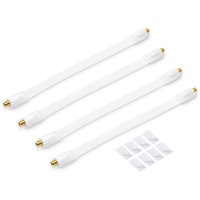Conecto 4X Premium Fensterdurchführung für SAT Kabel koaxial inkl.