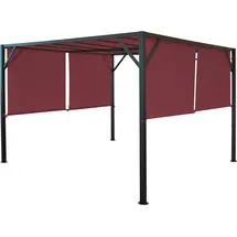 MCW Ersatzbezug für Dach Pergola Pavillon Beja 3 x 3 m Bordeaux 2,72 x 4,96 m