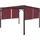 MCW Ersatzbezug für Dach Pergola Pavillon Beja 3 x 3 m Bordeaux 2,72 x 4,96 m