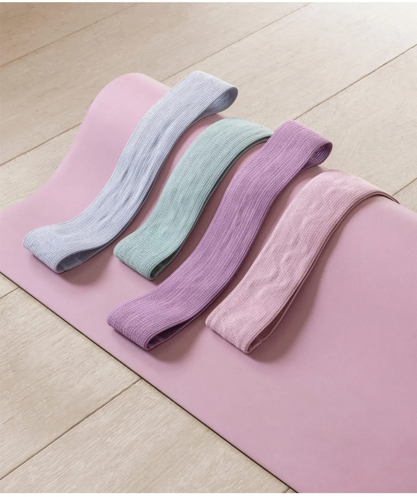 Gymnastikbänder HEINE HOME, mehrfarbig, L:60cm, Gummi, Kunstfaser, Kunststoff, Trainingsbänder