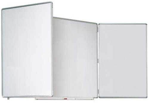 Preisvergleich Produktbild Whiteboard Klapptafel 3-teilig 1200x900mm weiß Email