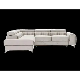 MID.YOU Ecksofa, Beige, Textil, 4-Sitzer, L-Form, 278x205 cm, Made in Eu Wohnzimmer, Sofas , Couches, Wohnlandschaften, Ecksofas