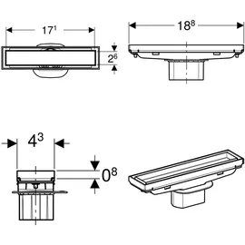 Geberit Duschrinne befliesbar,