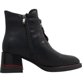 2GO FASHION Stiefelette Schwarz - Rot/Schwarz - 40 EU 40 EU