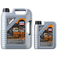 Motoröl LIQUI MOLY 6 Liter TopTec 4200 5W-30 Leichtlauf Kanister 5L+1L Motorenöl