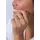 Elli Ring 925 Sterling Silber Geo, Ring Set in gold, | Gr.: 60