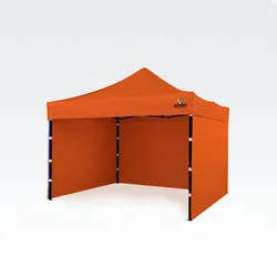 Laube 3x3m - mit 3 Wänden - Orange