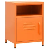 vidaXL Nachttisch Orange 35x35x51 cm Stahl