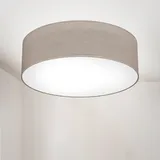 B.K.Licht LED Deckenleuchte 1-flammig rund grau
