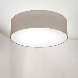 B.K.Licht LED Deckenleuchte 1-flammig rund grau