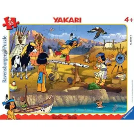 Ravensburger 05698 Kinderpuzzle Rahmenpuzzle Mit Freunden im Freien spielen - Yakari - 35 Teile