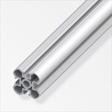 Alfer coaxis®-Säulen-Profil 1 m, 35.5 mm Aluminium eloxiert silber