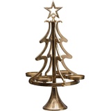 My Home »Tannenbaum, Weihnachtsdeko«, (1 St.), Kerzenständer aus Aluminium, Höhe 99 cm, goldfarben