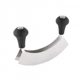 Testrut Axentia 200509 Wiegemesser doppelt ES 17 cm, Silberfarben, Schwarz