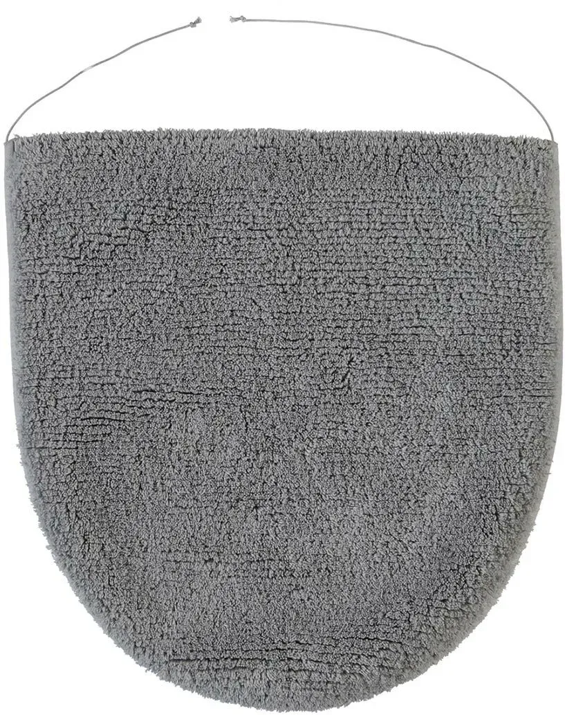 Rhomtuft WC Deckelbezug Prestige 45x50 cm | kiesel - grau