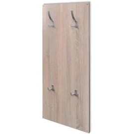 vidaXL Schuhschrank 55 x 13 x 11 cm Eiche mit Spiegel / braun