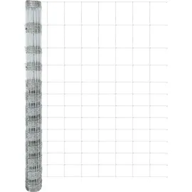 vidaXL Wildzaun 1000 x 150 cm Silber/Eisen