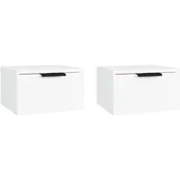 vidaXL Hängenachtschrank 2 Stk. 34 x 30 x 20 cm Weiß
