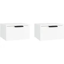 vidaXL Hängenachtschrank 2 Stk. 34 x 30 x 20 cm Weiß