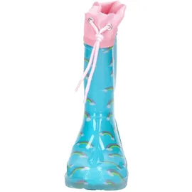 LICO Power Blinky Gummistiefel Türkis/Rosa 30