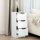 vidaXL Sideboard Weiß 30x30x70 cm Holzwerkstoff