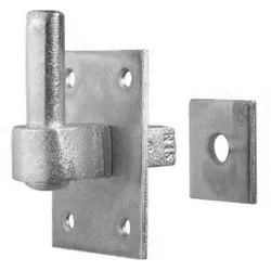 POLLMANN Haken N,16mm,mit Platte zum Durchschrauben Eisen, galv. hell verz.