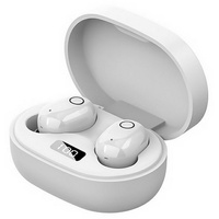 Diida Kabelloses Bluetooth-Headset, In-Ear-Headset, Stereo-Headset Funk-Kopfhörer (Bluetooth, LED-Display, Mini-Smart-Touch-Kopfhörer mit Ladestation) weiß
