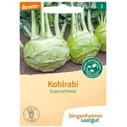 Bingenheimer Saatgut Kohlrabi Weiß Superschmelz