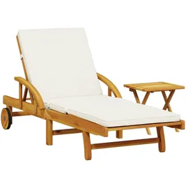 vidaXL Sonnenliege 114 x 68 x 24 cm Braun